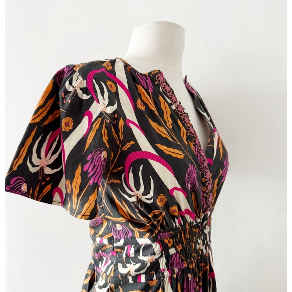 Sheridan French Eloise Maxi Dress in Botanical Black Multi Size Medium (M) - Picture 4 of 11